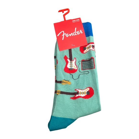 Fender Guitar Crew Socks | Men’s O/S | NWT - Picture 1 of 2